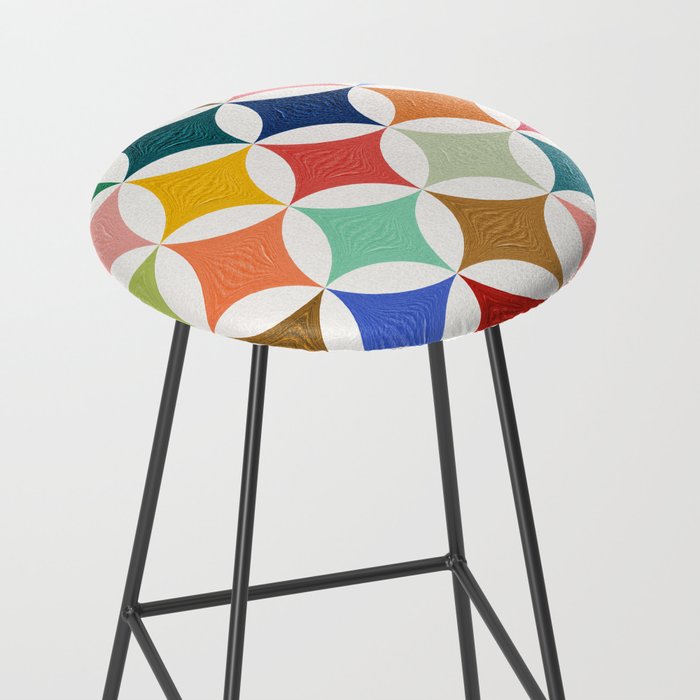 Eclipse Pattern - Rainbow Palette Stool Gallery Image 2