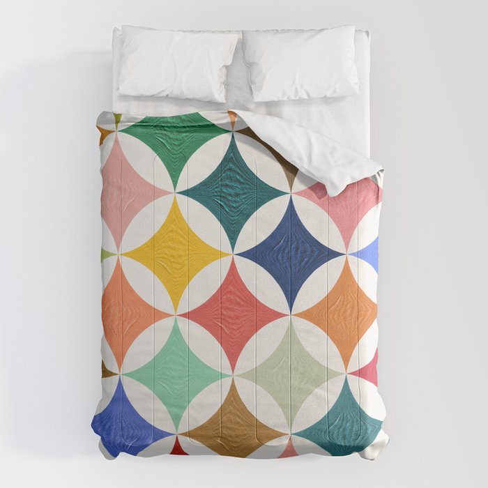 Eclipse Pattern - Rainbow Palette Comforter Gallery Image 6