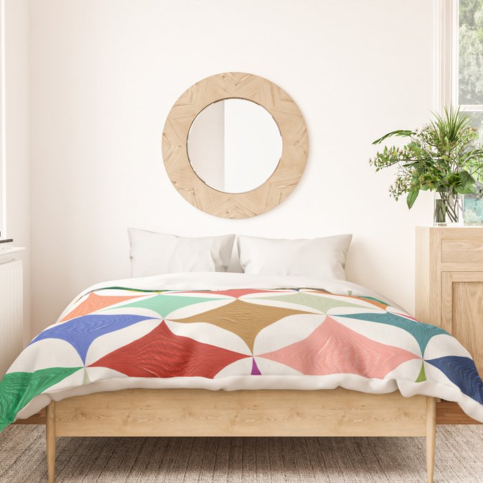 Eclipse Pattern - Rainbow Palette Duvet Cover Gallery Image 3