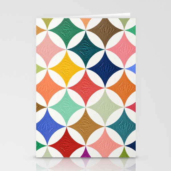 Eclipse Pattern - Rainbow Palette Stationery Card Gallery Image 2
