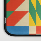Colorful mid century retro geometric shapes  Laptop Sleeve Gallery Image 3