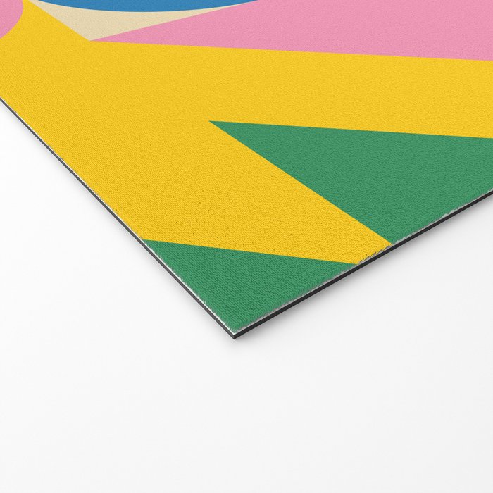 Colorful mid century retro geometric shapes  Welcome Mat Gallery Image 2