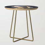 Girl with pearl earring blowing bubble gum Side Table Gallery Image 1