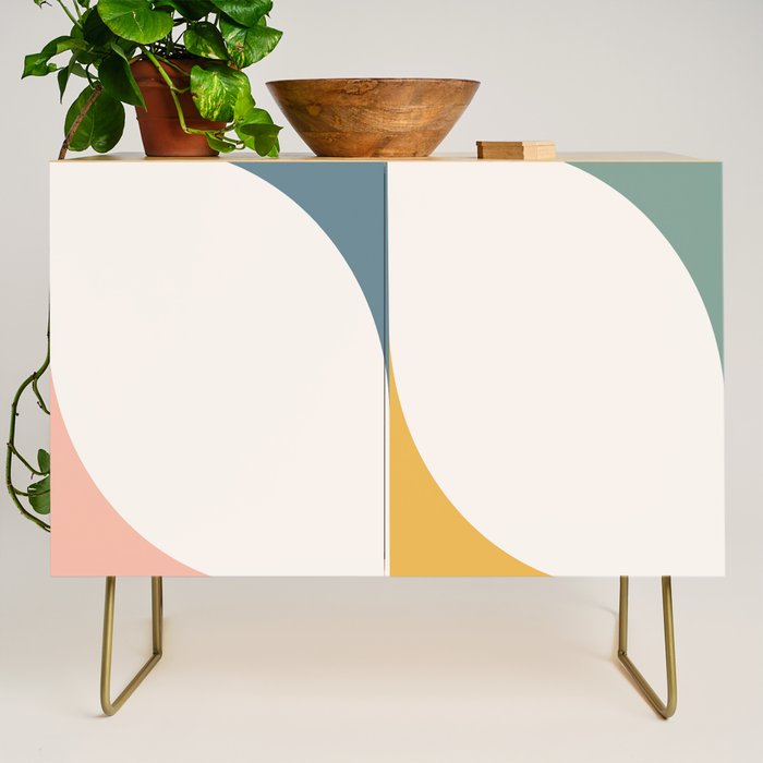 Almond Abstract X Credenza Gallery Image 1