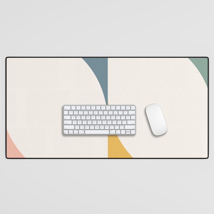 Almond Abstract X Desk Mat Gallery Image 1