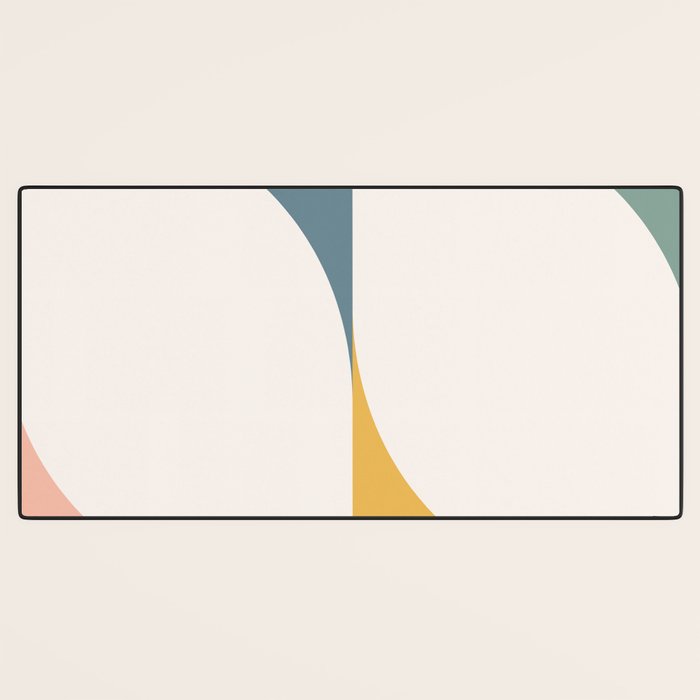 Almond Abstract X Desk Mat Gallery Image 3