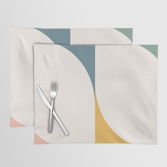 Almond Abstract X Placemat Gallery Image 1