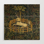The Unicorn in Captivity Wood Wall Art Gallery Image 1