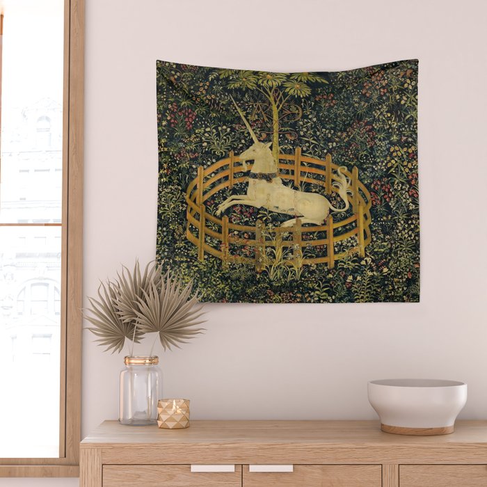 The Unicorn in Captivity Wall Tapestry Gallery Image 2
