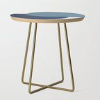Halfmoon Colorblock - Blue Side Table Gallery Image 1