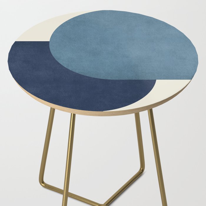 Halfmoon Colorblock - Blue Side Table Gallery Image 2