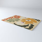Retro abstract floral  Rug Gallery Image 3