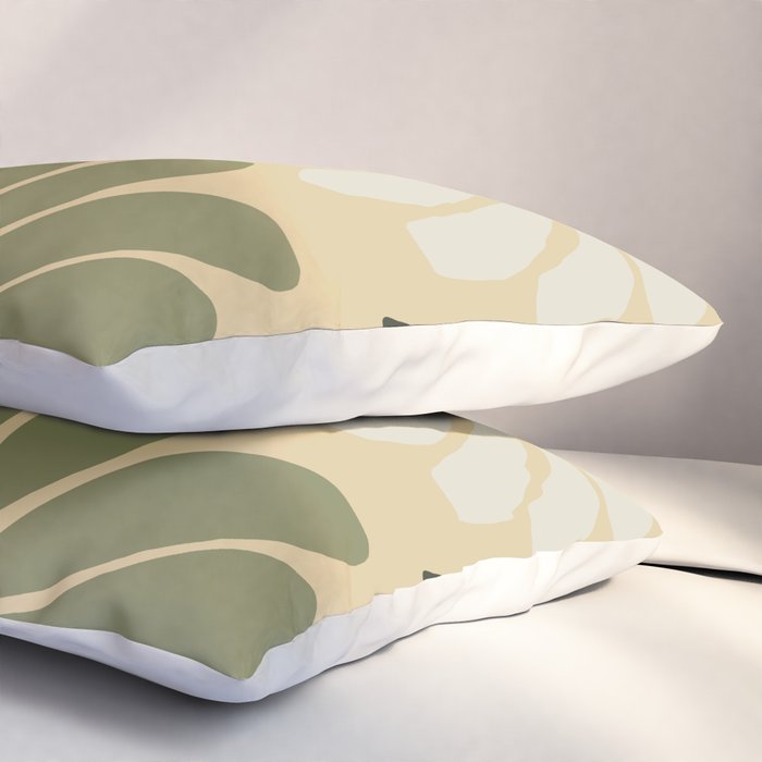 Retro abstract floral  Pillow Sham Gallery Image 3