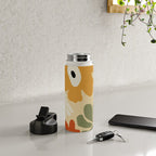 Retro abstract floral  Water Bottle Gallery Image 4