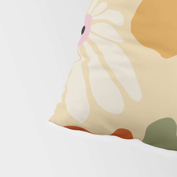 Retro abstract floral  Pillow Sham Gallery Image 4