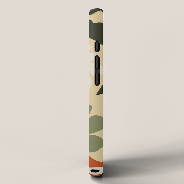 Retro abstract floral  iPhone Case Gallery Image 2