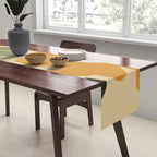 Retro abstract floral  Table Runner Gallery Image 2