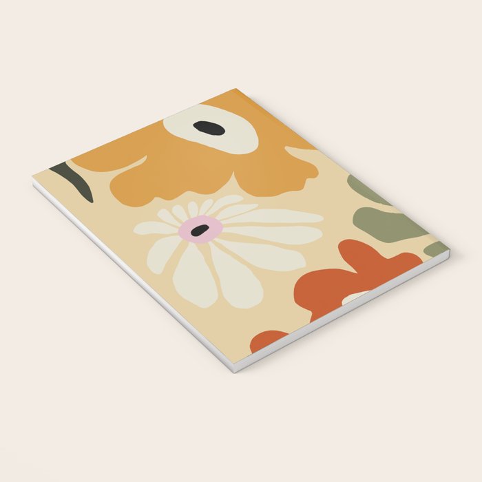 Retro abstract floral  Notebook Gallery Image 3