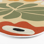 Retro abstract floral  Bath Mat Gallery Image 3