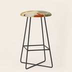 Retro abstract floral  Stool Gallery Image 1