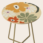 Retro abstract floral  Side Table Gallery Image 2