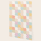 Retro Pastel Check Pattern Wallpaper Gallery Image 2