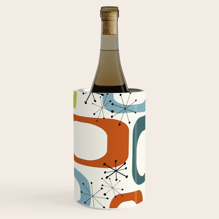 Mid Century Modern Shapes 1950s colors  Wine Chiller Gallery Image 1