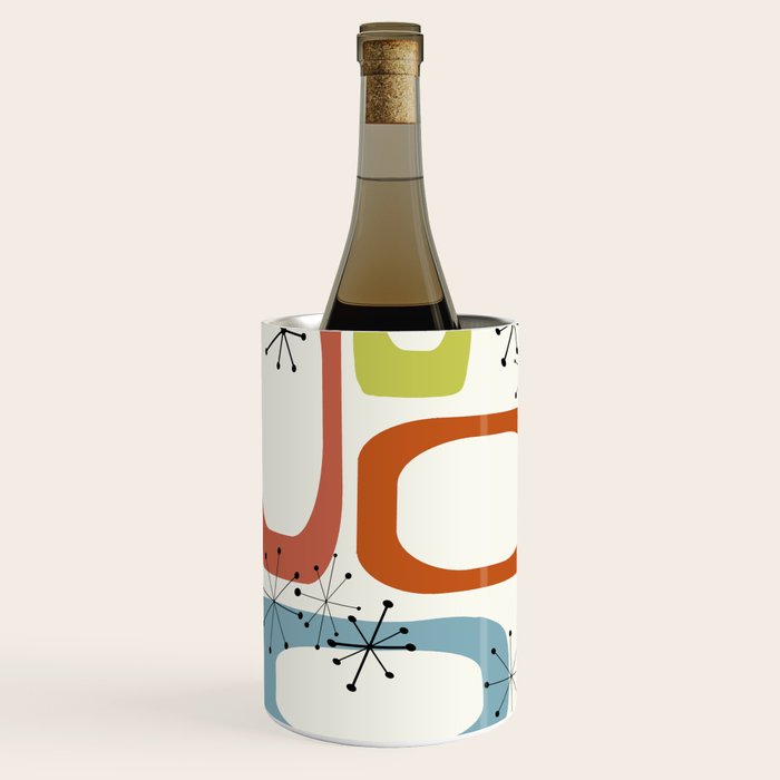 Mid Century Modern Shapes 1950s colors  Wine Chiller Gallery Image 2