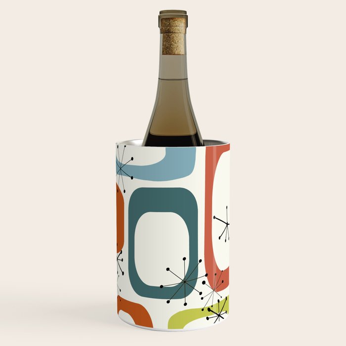 Mid Century Modern Shapes 1950s colors  Wine Chiller Gallery Image 3