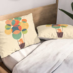 Whimsical Hot Air Balloon Pillow Sham Gallery Image 2