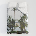 Basketball on Isla Bastimento, Bocas del Toro, Panama Duvet Cover Gallery Image 6