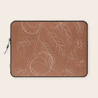 Peaches - Line Art 3 Laptop Sleeve Gallery Image 1