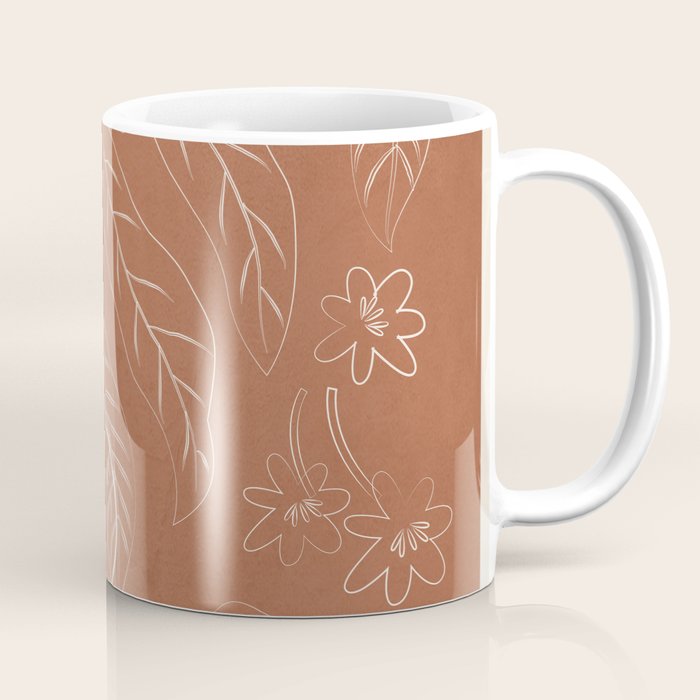Peaches - Line Art 3 Coffee Mug Gallery Image 1