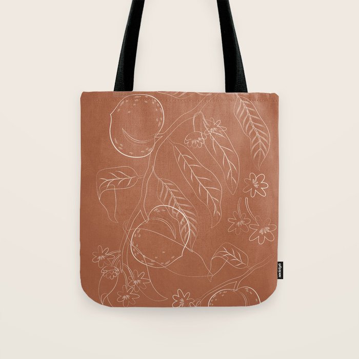 Peaches - Line Art 3 Tote Bag Gallery Image 1