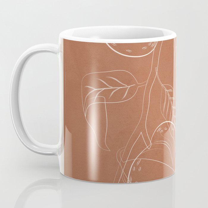 Peaches - Line Art 3 Coffee Mug Gallery Image 3