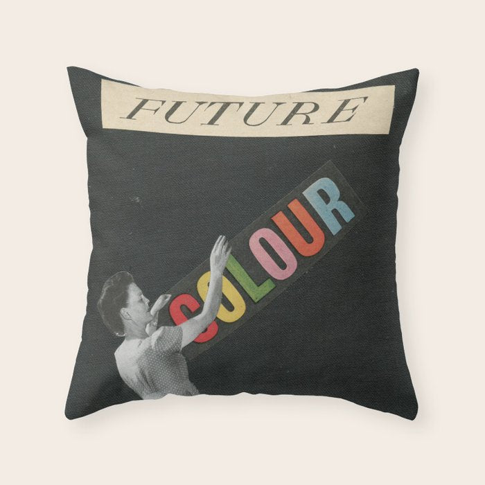 Future Colour Throw Pillow Gallery Image 1