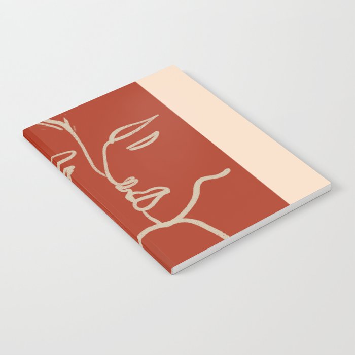 Minimal Abstract Art Three Faces 2 Notebook Gallery Image 1