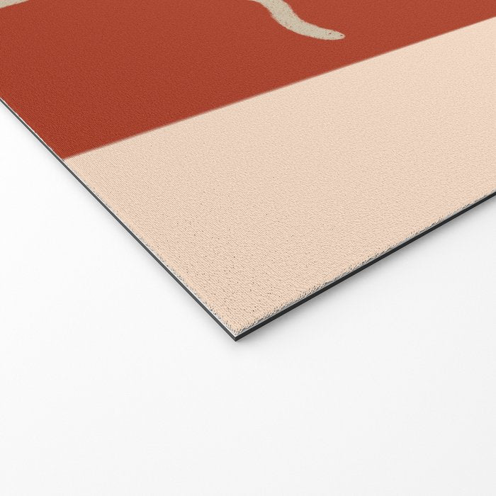 Minimal Abstract Art Three Faces 2 Welcome Mat Gallery Image 2