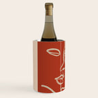 Minimal Abstract Art Three Faces 2 Wine Chiller Gallery Image 2