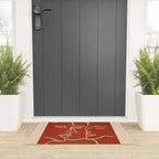 Minimal Abstract Art Three Faces 2 Welcome Mat Gallery Image 3