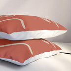 Minimal Abstract Art Three Faces 2 Pillow Sham Gallery Image 3
