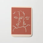 Minimal Abstract Art Three Faces 2 Bath Mat Gallery Image 1