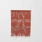 Minimal Abstract Art Three Faces 2 Wall Hanging Gallery Image 1