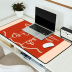Minimal Abstract Art Three Faces 2 Desk Mat Gallery Image 2