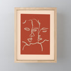 Minimal Abstract Art Three Faces 2 Mini Art Print Gallery Image 1
