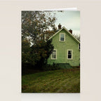 the green cottage - architecture house home photograph Stationery Card Gallery Image 2