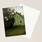 the green cottage - architecture house home photograph Stationery Card Gallery Image 2