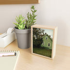 the green cottage - architecture house home photograph Mini Art Print Gallery Image 2