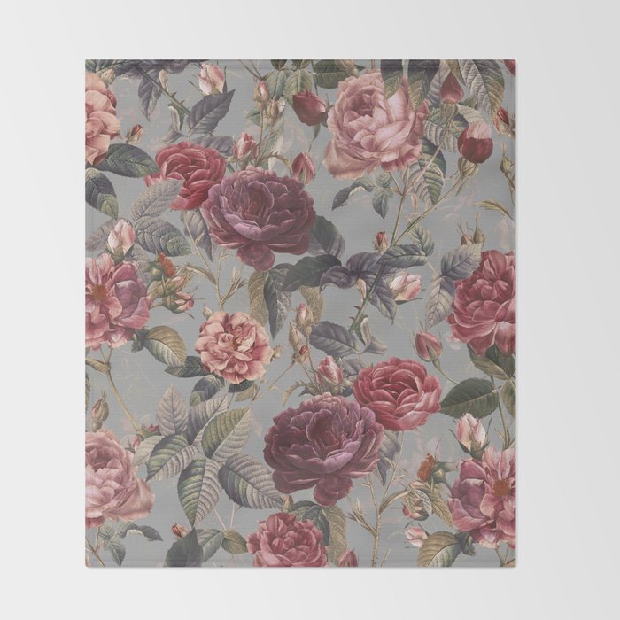 Rose Garden XI - II Throw Blanket Gallery Image 2