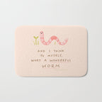 Wonderful Worm Bath Mat Gallery Image 1